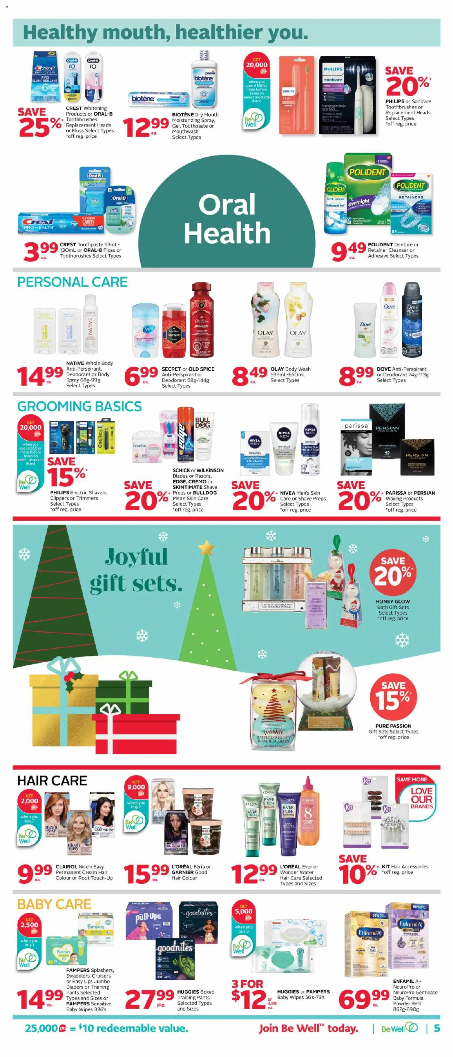 Rexall flyer valid from 14.11.2025 | Page: 10 | Products: Bubble bath, Antiperspirant, Toothpaste, Bath