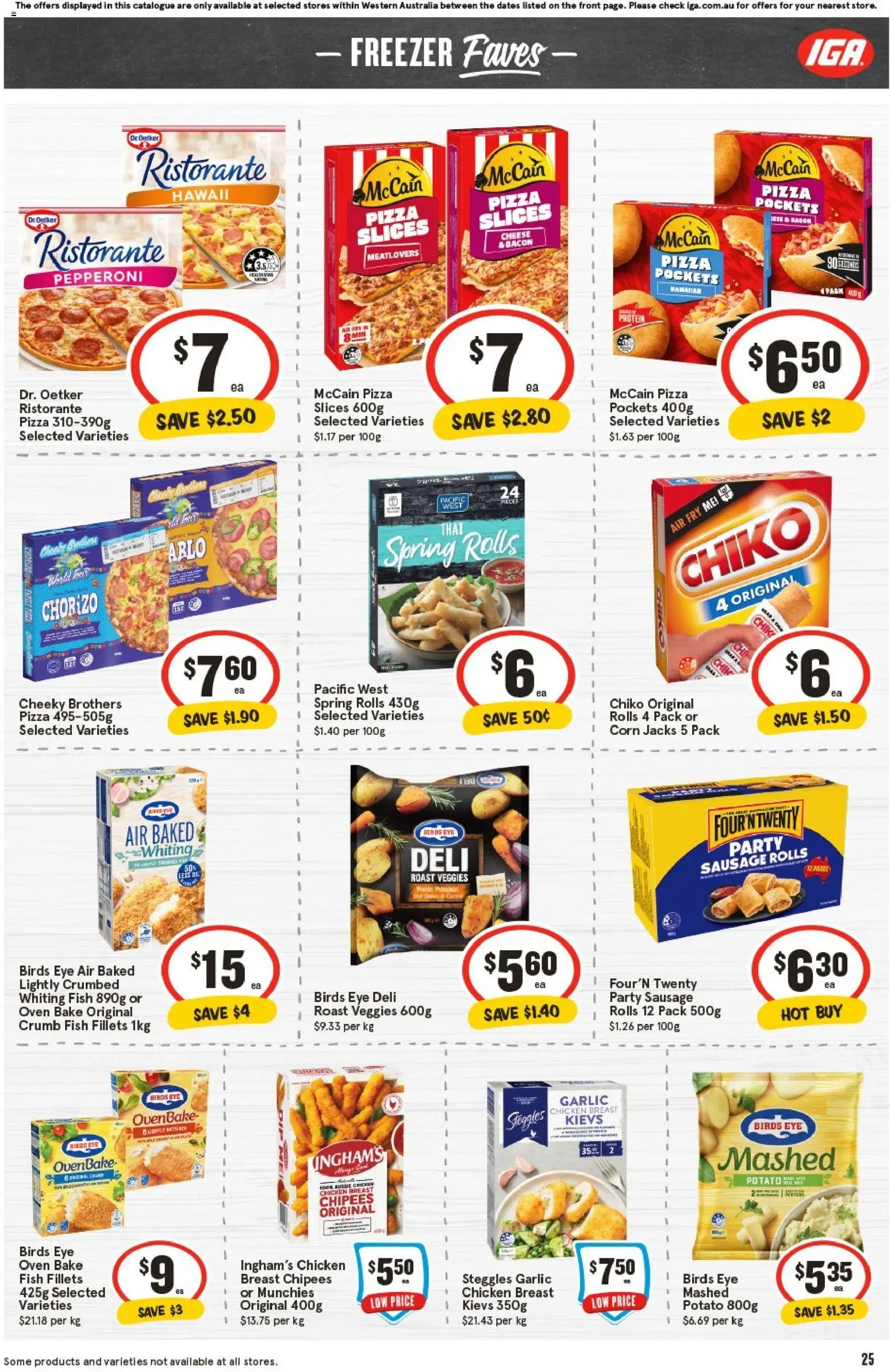 IGA catalogue - valid from 29.10.2025 | Page: 28 | Products: Chicken, Sausage, Freezer, Oven