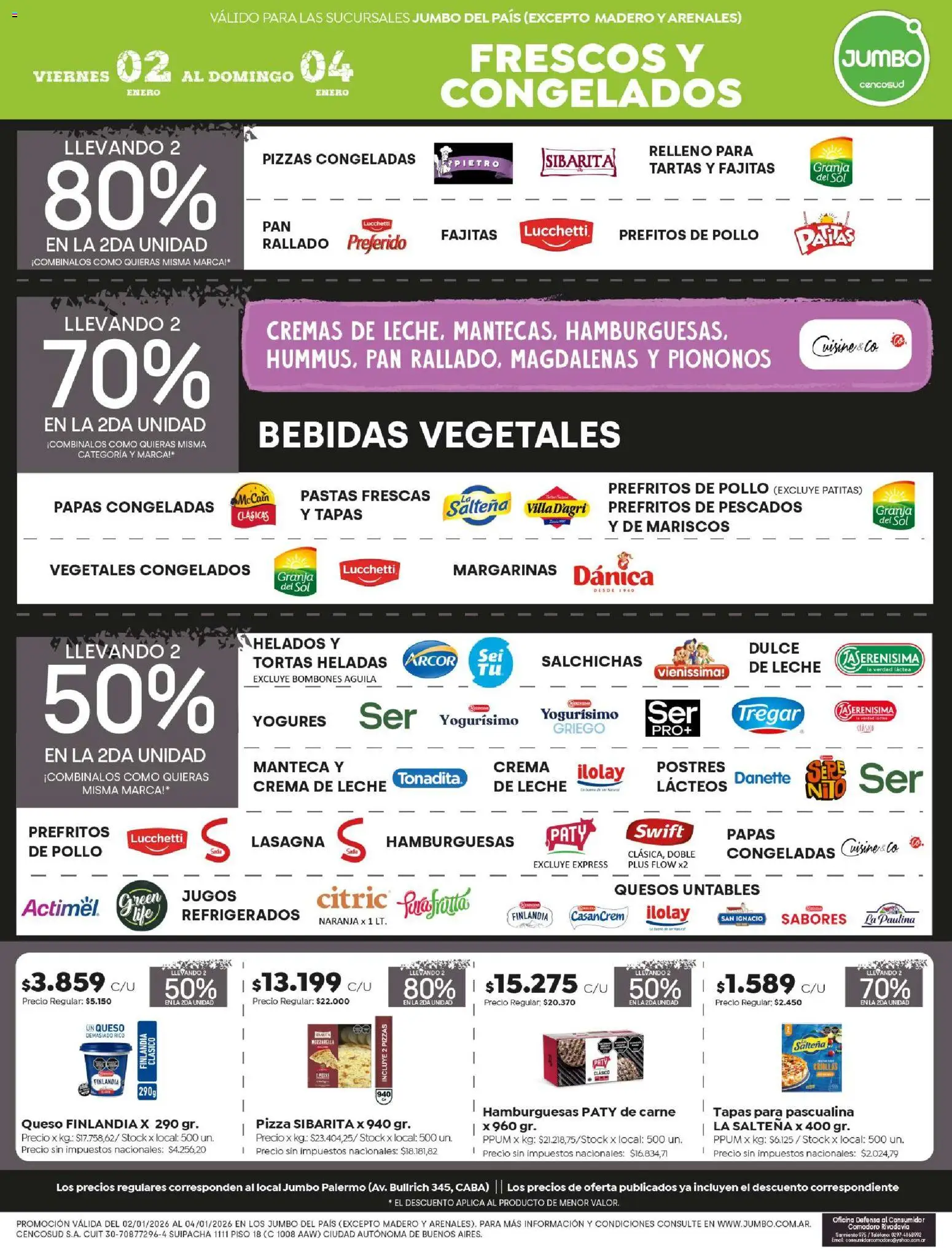 Jumbo - Ofertas | Córdoba │ válido desde el 02.01.2026 | Página: 4 | Productos: Pollo, Crema de leche, Manteca, Queso