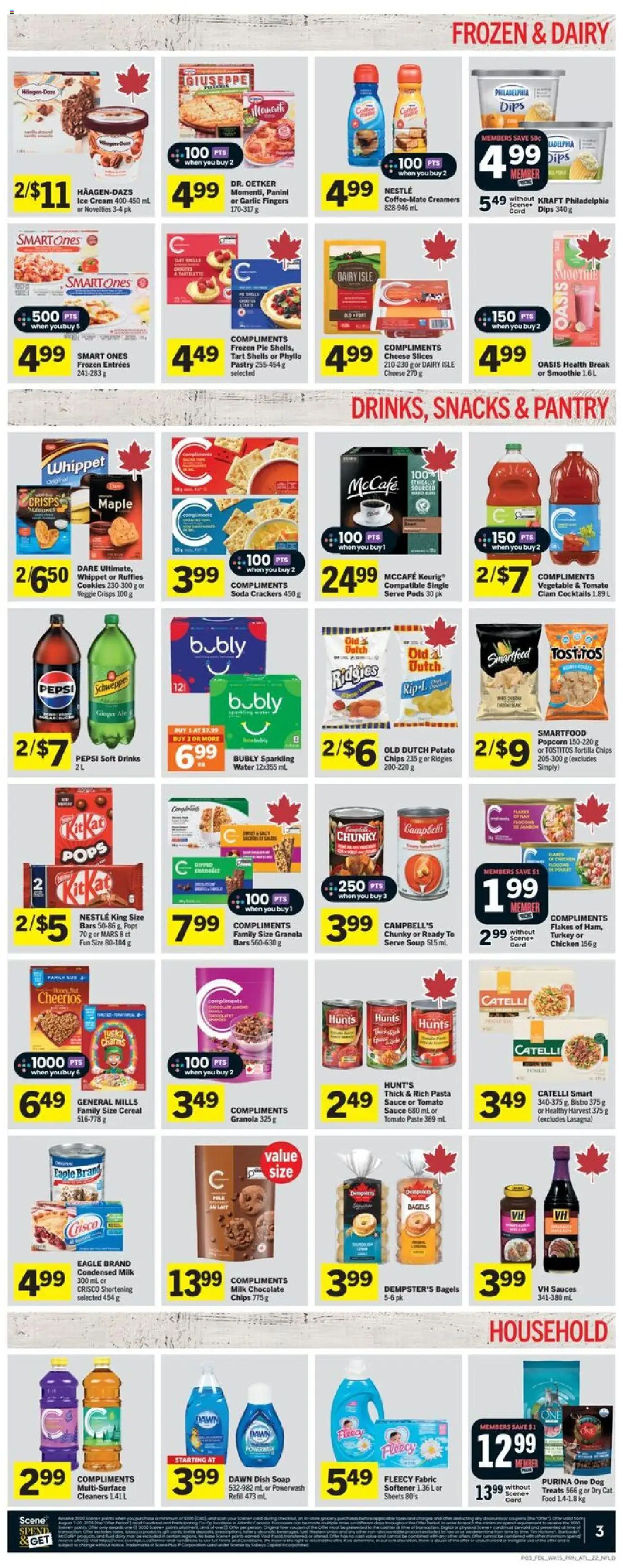 Foodland flyer valid from 07.08.2025 | Page: 4 | Products: Pasta, Milk, Chocolate, Chicken