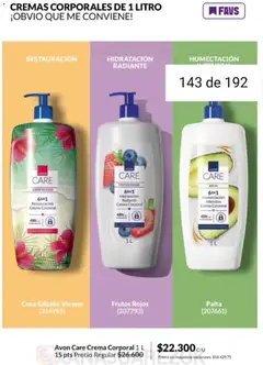 Vista previa Avon - Campaña 3/2026 válido desde el 01.03.2026 | Página: 137 | Productos: Aceite, Palta, Radiante, Crema