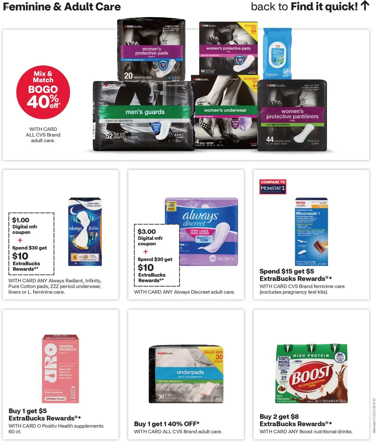 CVS Pharmacy Weekly Ad - FL - valid from 12.10.2025 | Page: 9 | Products: Chocolate, Pads, Underwear