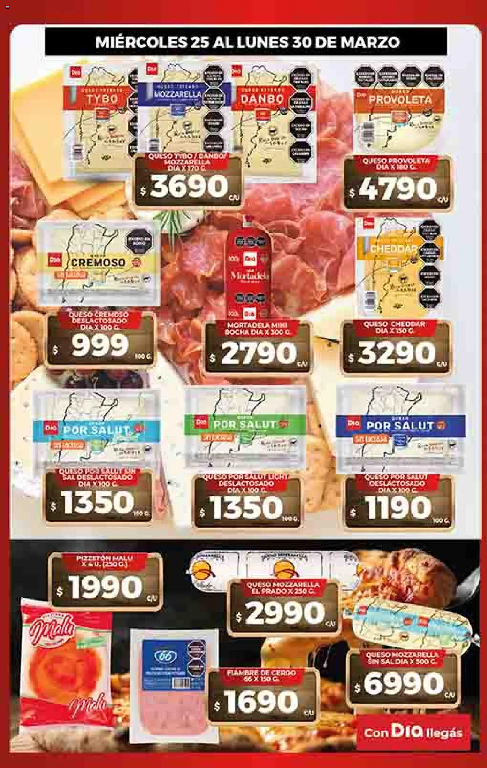 Supermercado DIA Ofertas │ válido desde el 25.03.2026 | Página: 16 | Productos: Mortadela, Sal, Queso, Cerdo