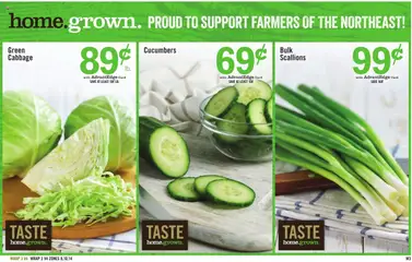 Price Chopper Weekly Ad - valid from 27.07.2025 | Page: 15 | Products: Cucumbers, Cabbage