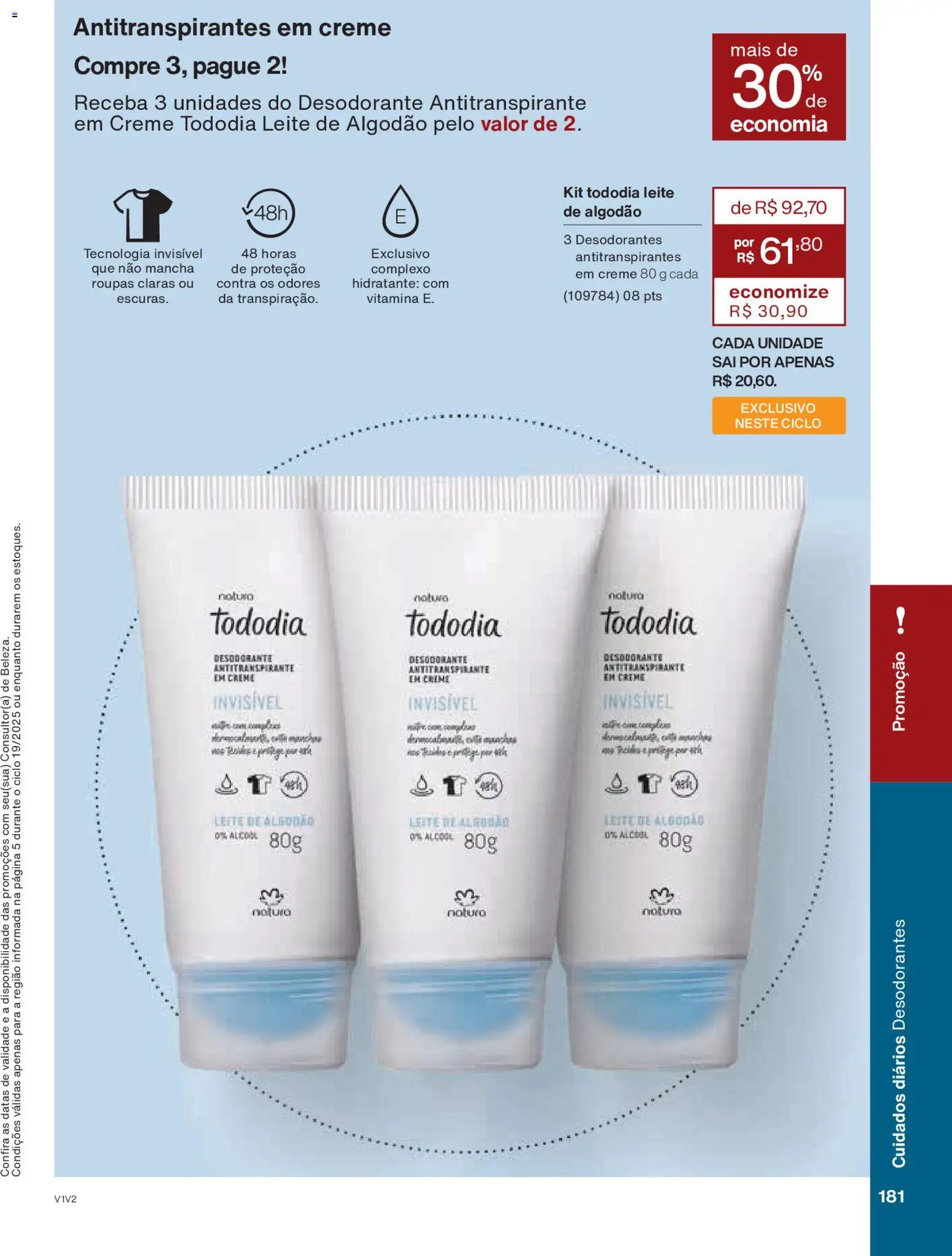 Natura Folheto - válido de 26.11.2025 | Página: 181 | Produtos: Desodorante, Leite, Roupas, Algodão