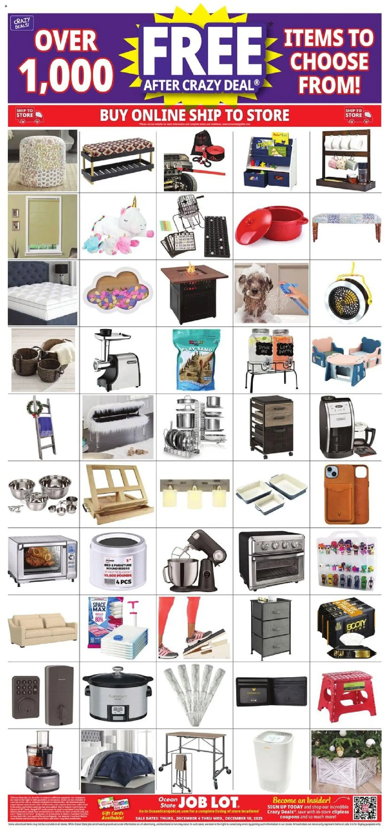 Ocean State Job Lot Weekly Ad - MA - valid from 04.12.2025 | Page: 32 | Products: Bed