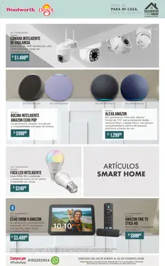 Vista previa de Del Sol y Woolworth catálogo Para mí, para mi casa, para mi familia, nuevo folleto de la tienda, válido en México a partir del 08.01.2026 | Página: 36 | Productos: Cámara, Bocina, Foco