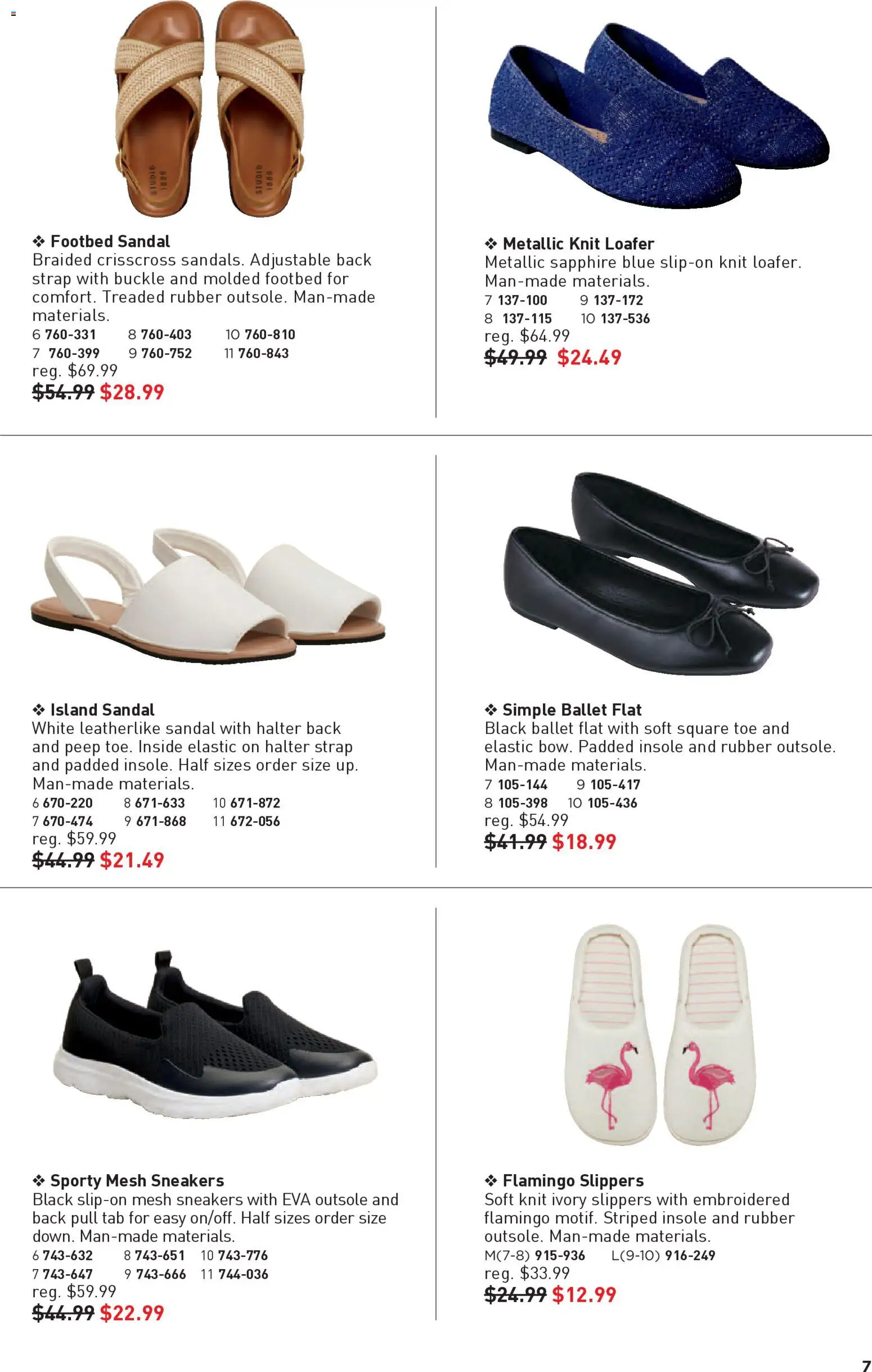Avon flyer valid from 04.12.2025 | Page: 7 | Products: Sneakers, Slippers, Shoes