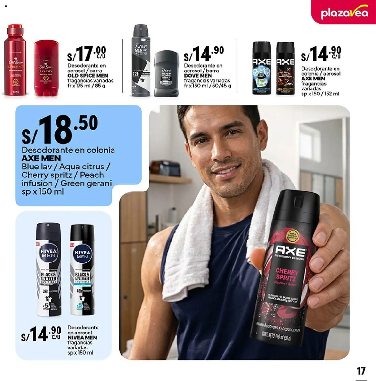 Catálogo Plaza Vea válido desde 06.04.2026 | Página: 17 | Productos: Desodorante