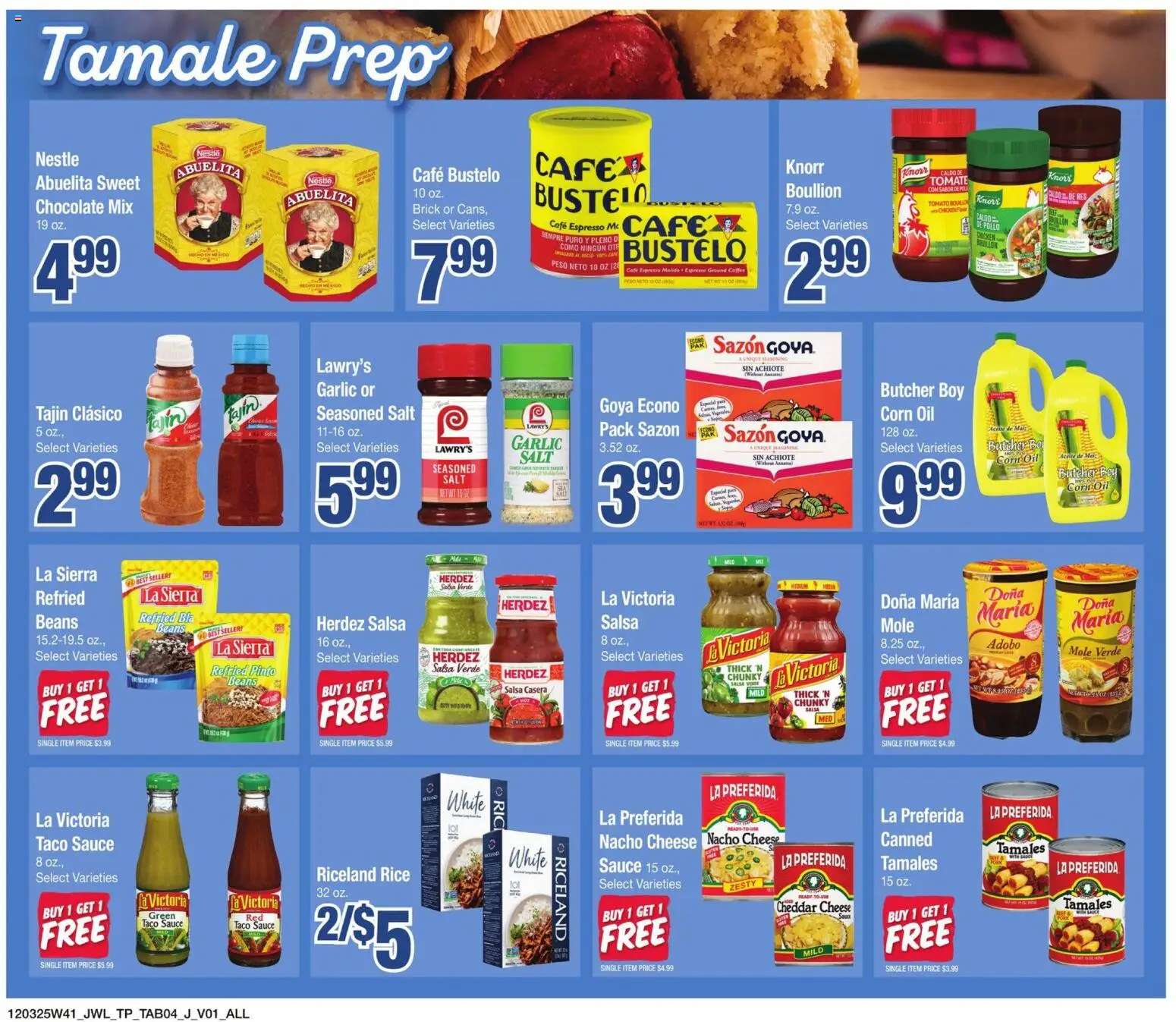 Jewel Osco Fiesta Ad - valid from 03.12.2025 | Page: 4 | Products: Chocolate, Rice, Sauce, Garlic