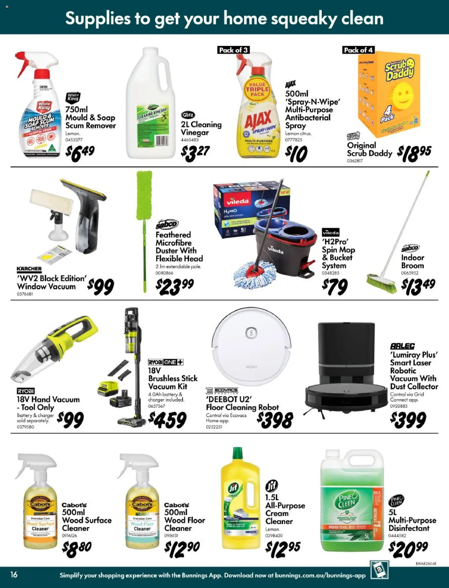 Bunnings Warehouse catalogue - valid from 11.03.2026 | Page: 16 | Products: Scrub, Window, Cream, Wood