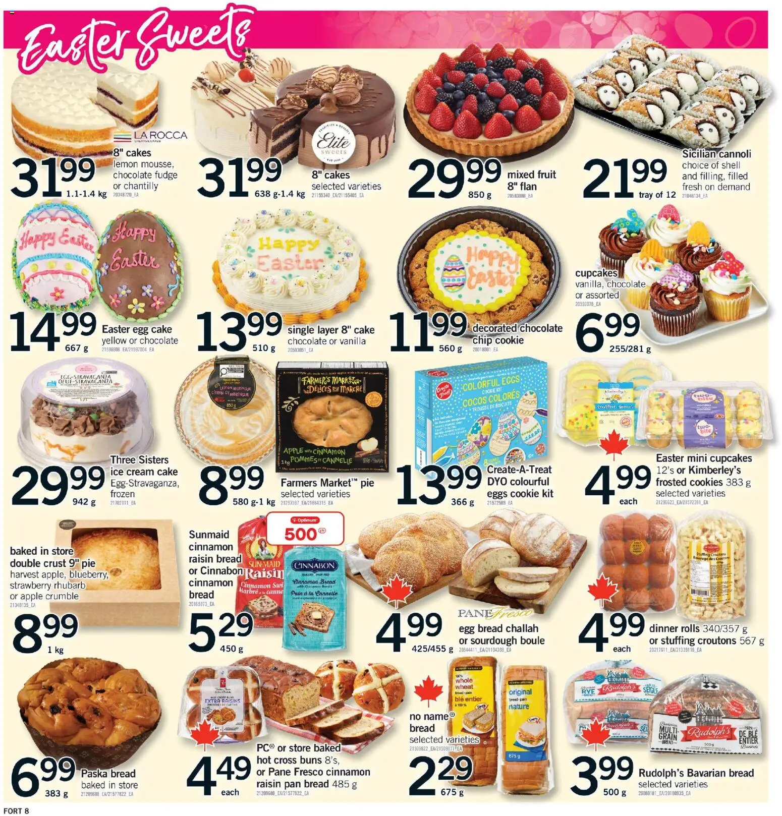 Fortinos flyer valid from 26.03.2026 | Page: 9 | Products: Cream, Cookies, Bread, Chocolate