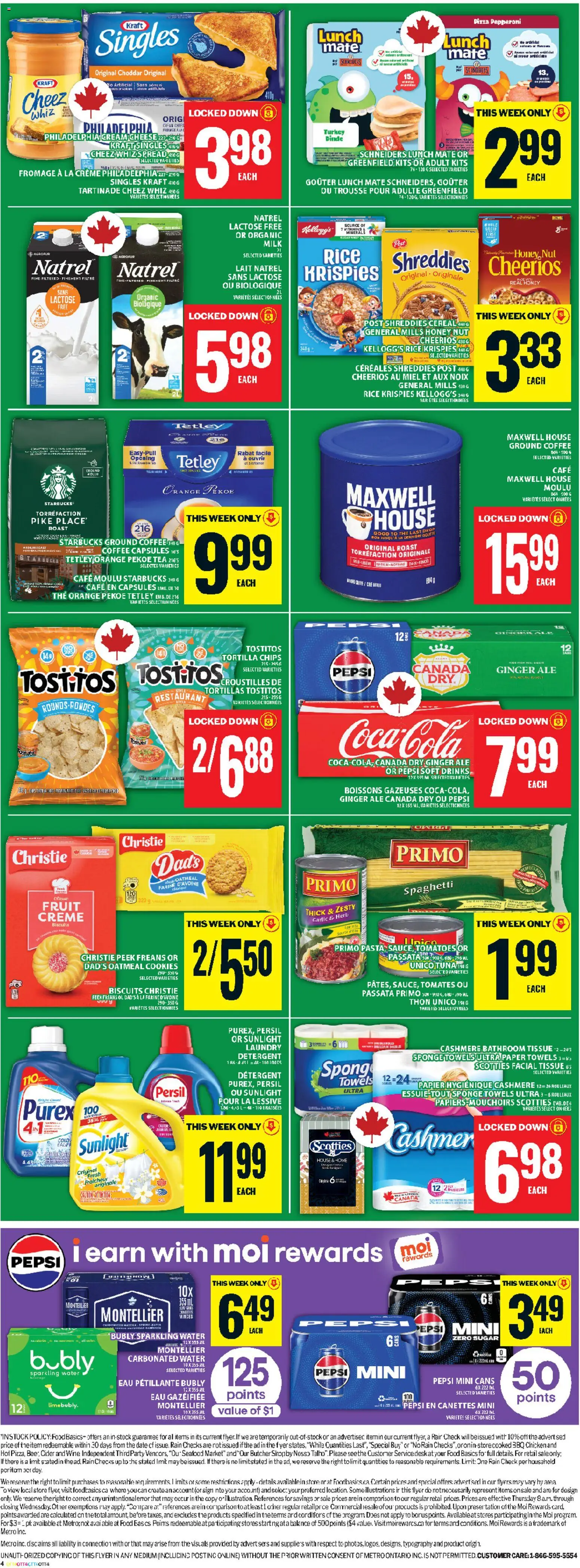 Food Basics flyer valid from 12.03.2026 | Page: 3 | Products: Rice, Milk, Wine, Chicken