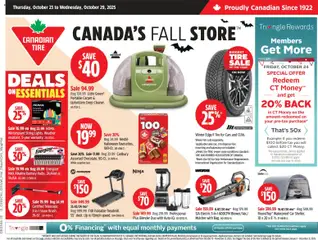 Preview of Canadian Tire weekly flyer from shop Canadian Tire valid from 23.10.2025