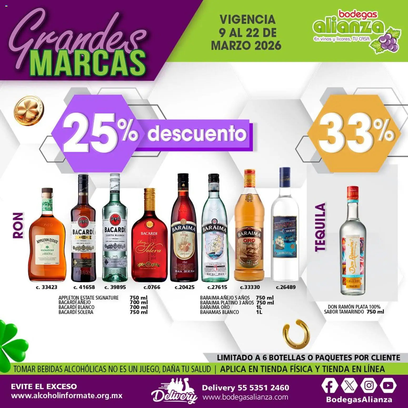 Nuevas ofertas de Bodegas Alianza válidas en toda la República Mexicana desde el 09.03.2026. ¡Encuentra las mejores ofertas en Bodegas Alianza catálogo Grandes Marcas! | Página: 11 | Productos: Tequila