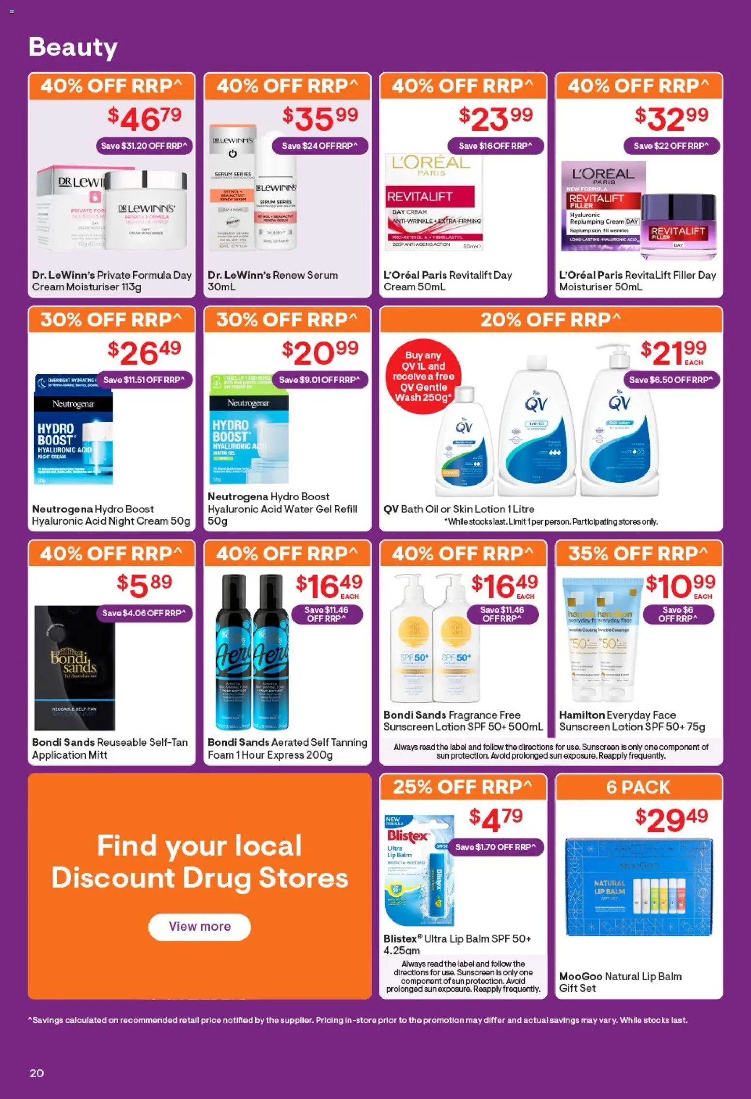 Discount Drug Stores catalogue - valid from 10.12.2025 | Page: 21 | Products: Sunscreen, Lotion, Moisturiser, Water