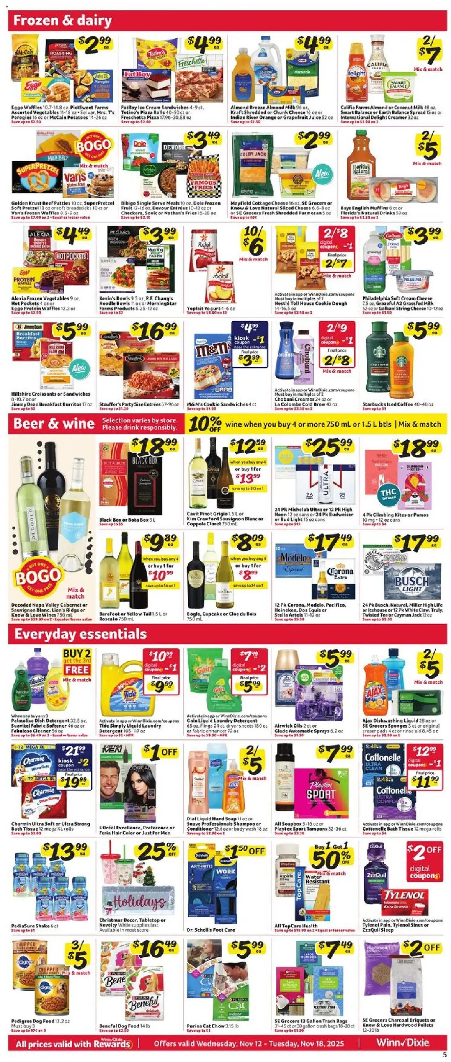 Winn Dixie Weekly Circular - FL - valid from 12.11.2025 | Page: 7 | Products: Conditioner, Milk, Cream, Hoodie