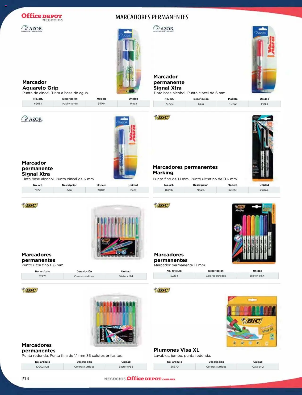 Nuevas ofertas de Office Depot válidas en toda la República Mexicana desde el 09.01.2025. ¡Encuentra las mejores ofertas en Office Depot catálogo 2025! | Página: 216 | Productos: Caja