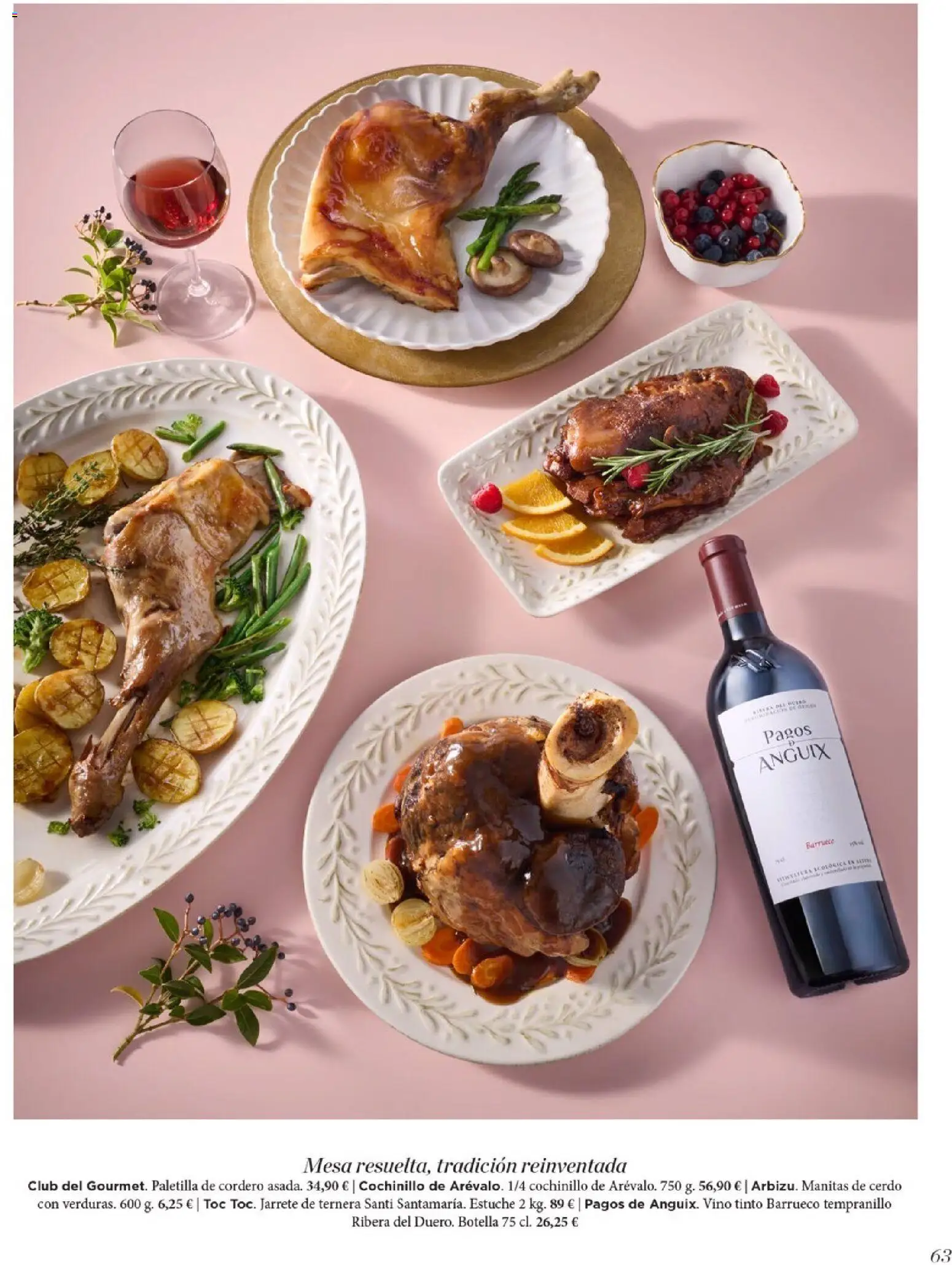 Nuevas ofertas de El Corte Inglés válidas en toda la República Mexicana desde el 19.11.2025. ¡Encuentra las mejores ofertas en El Corte Inglés catálogo El Placer De Regalar! | Página: 63 | Productos: Estuche, Cerdo, Botella, Mesa