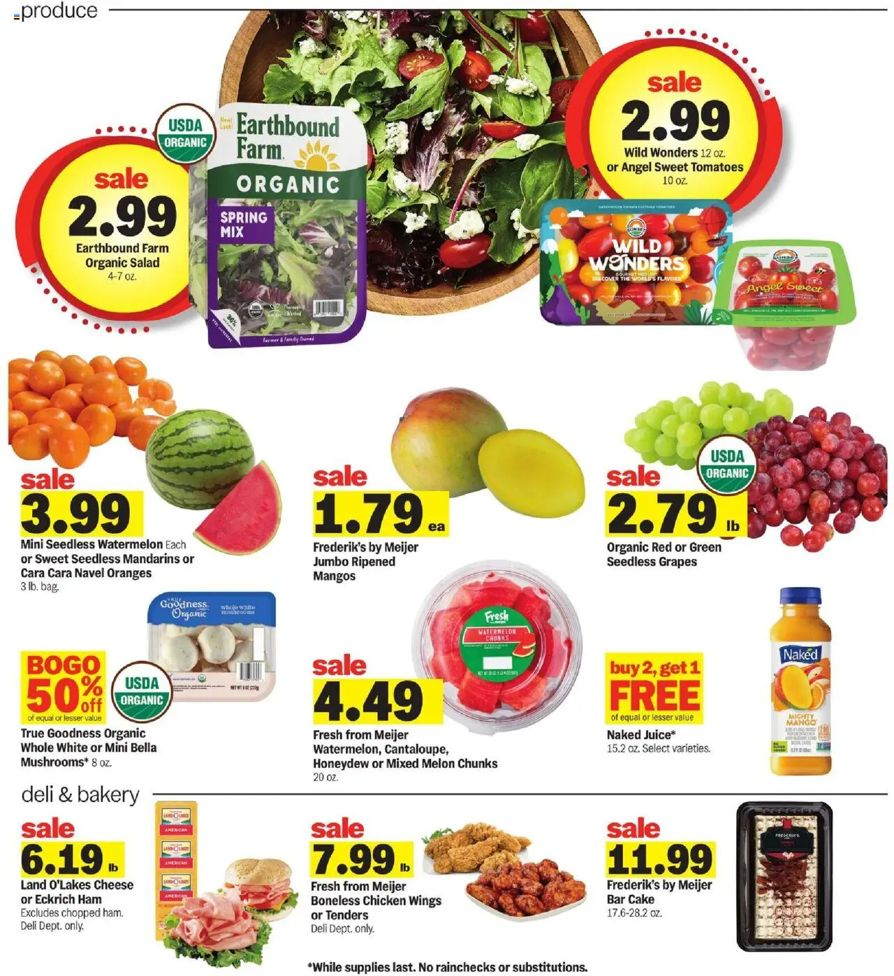 Meijer Weekly Ad - valid from 10.09.2025 | Page: 6 | Products: Oranges, Salad, Watermelon, Melon
