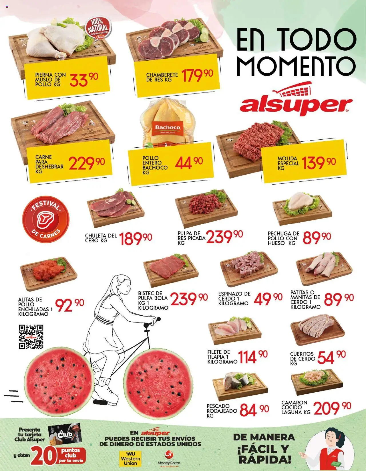 Nuevas ofertas de Alsuper válidas en toda la República Mexicana desde el 23.09.2025. ¡Encuentra las mejores ofertas en Alsuper - Folleto Zacatecas! | Página: 8 | Productos: Pollo, Cerdo, Res