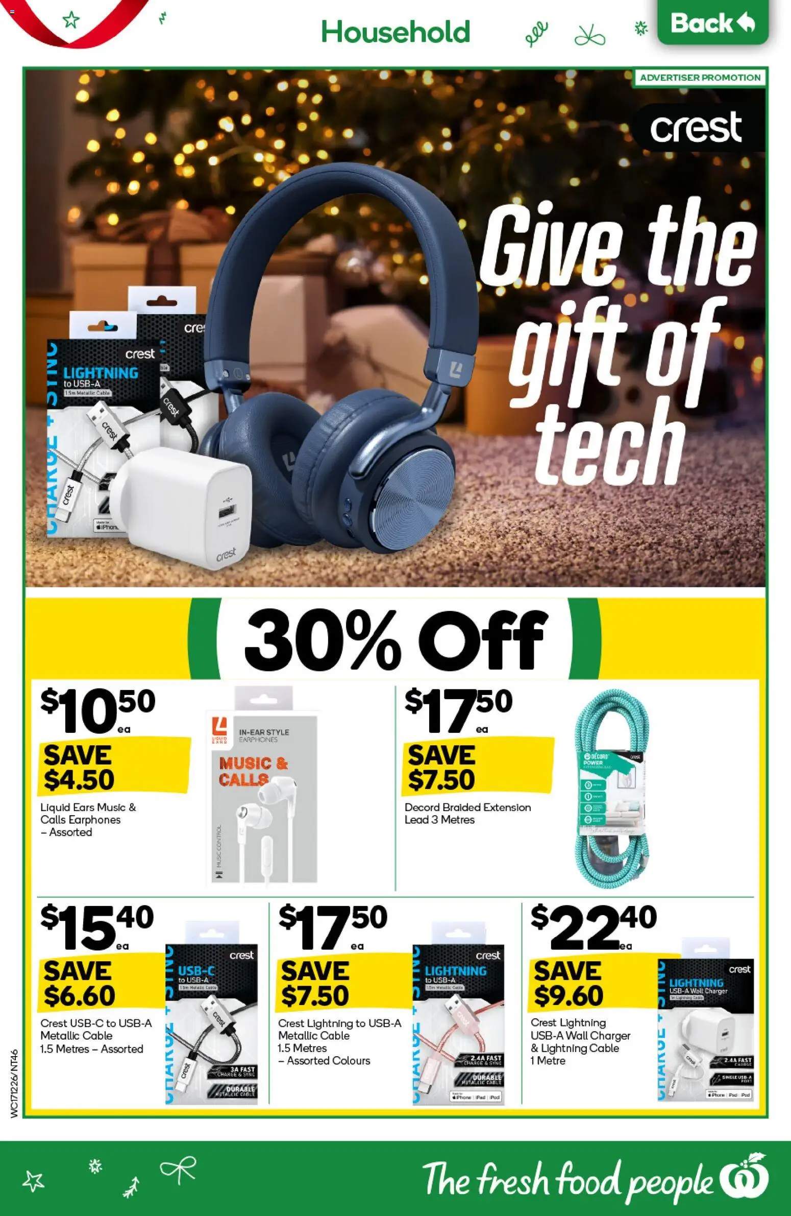 Woolworths catalogue - valid from 17.12.2025 | Page: 46 | Products: Charger, Household, Earphones, Cable