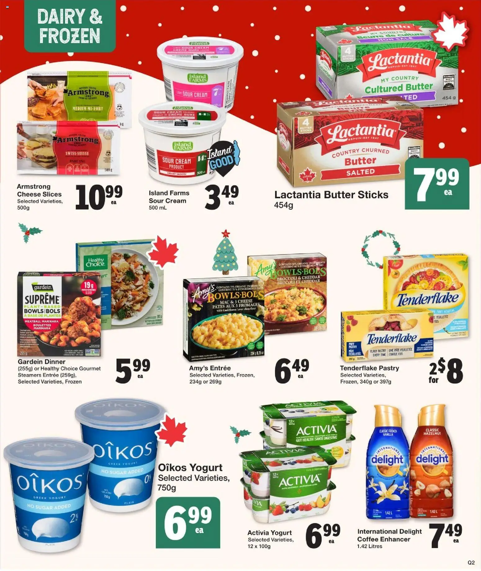 Quality Foods flyer valid from 20.11.2025 | Page: 8 | Products: Sour cream, Cream, Cheese, Coffee