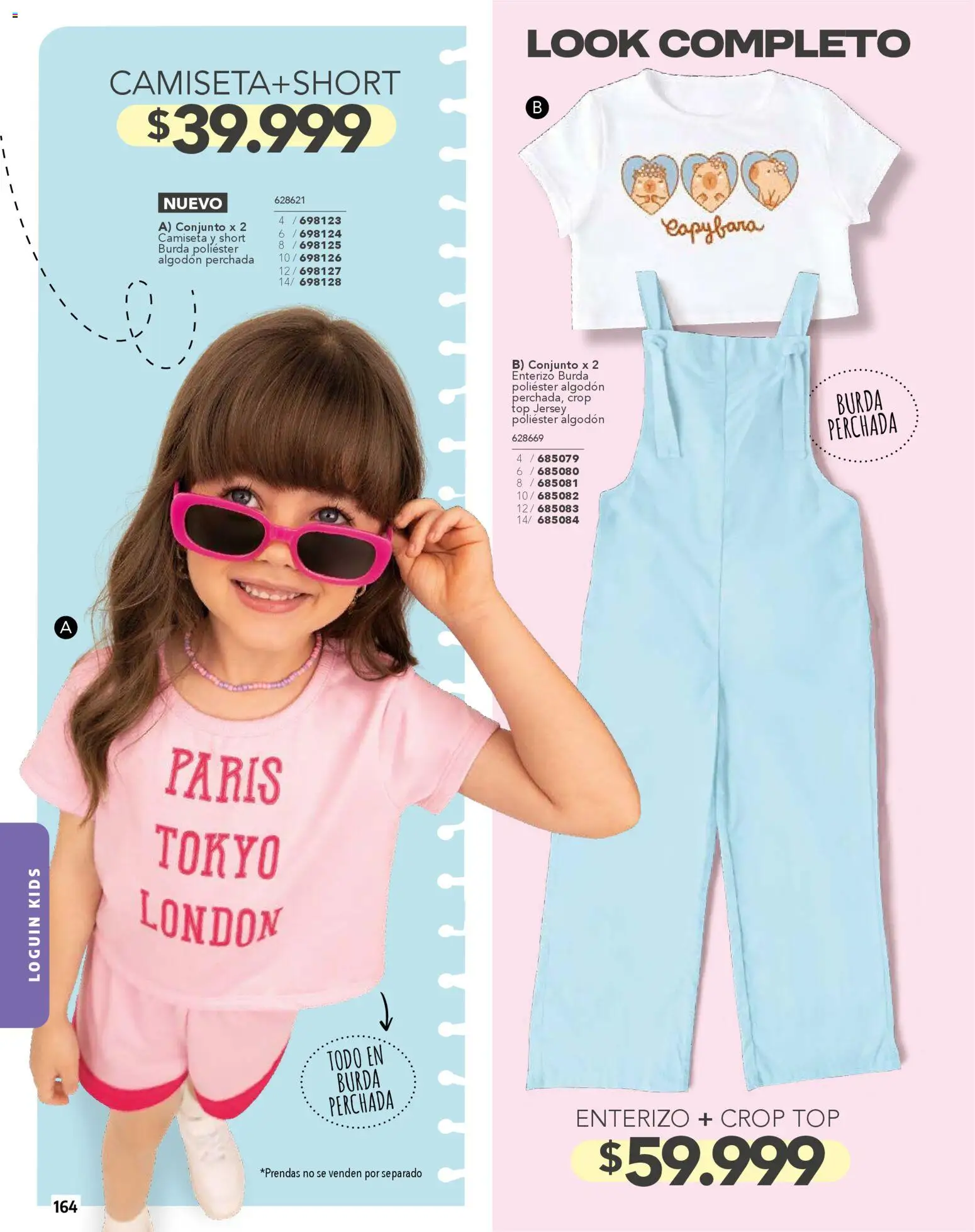 Carmel revista - valida desde el 01.02.2026 | Página: 164 | Productos: Algodón, Short, Conjunto, Enterizo