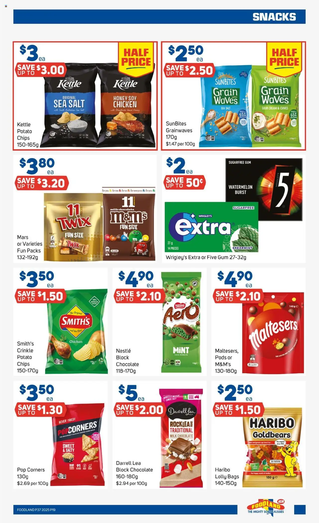 Foodland catalogue - valid from 10.09.2025 | Page: 17 | Products: Chocolate, Chips, Watermelon, Kettle