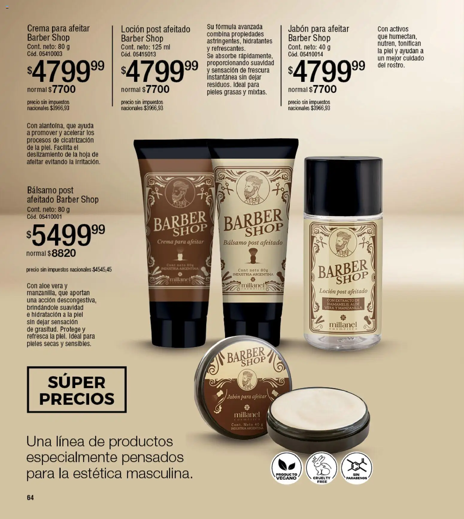 Millanel - Catálogo │ válido desde el 02.03.2026 | Página: 64 | Productos: Jabón, Loción, Bálsamo, Crema