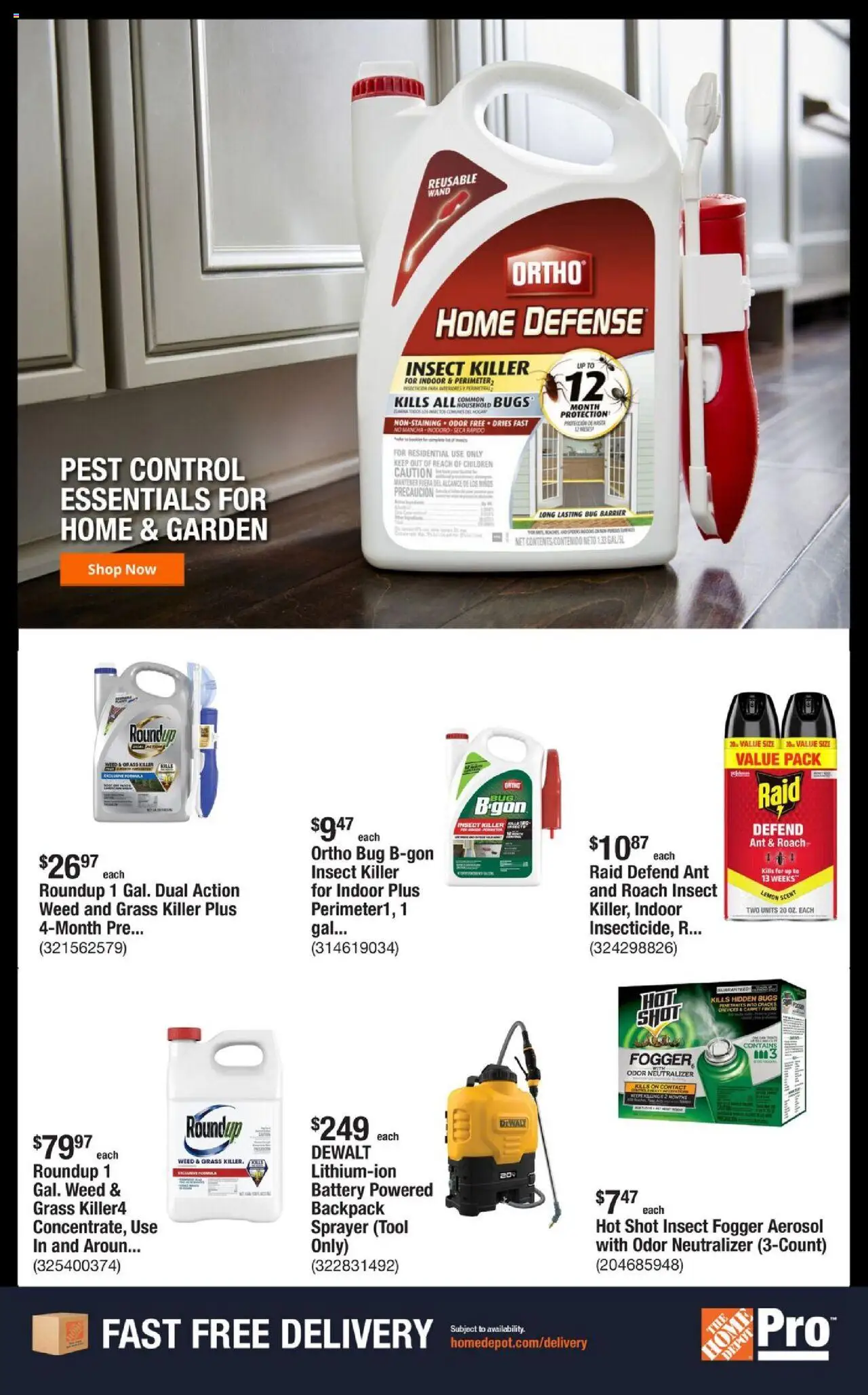 Home Depot Shop Pro Ad - FL - valid from 22.09.2025 | Page: 5 | Products: Battery, Carpet, Lemon, Backpack