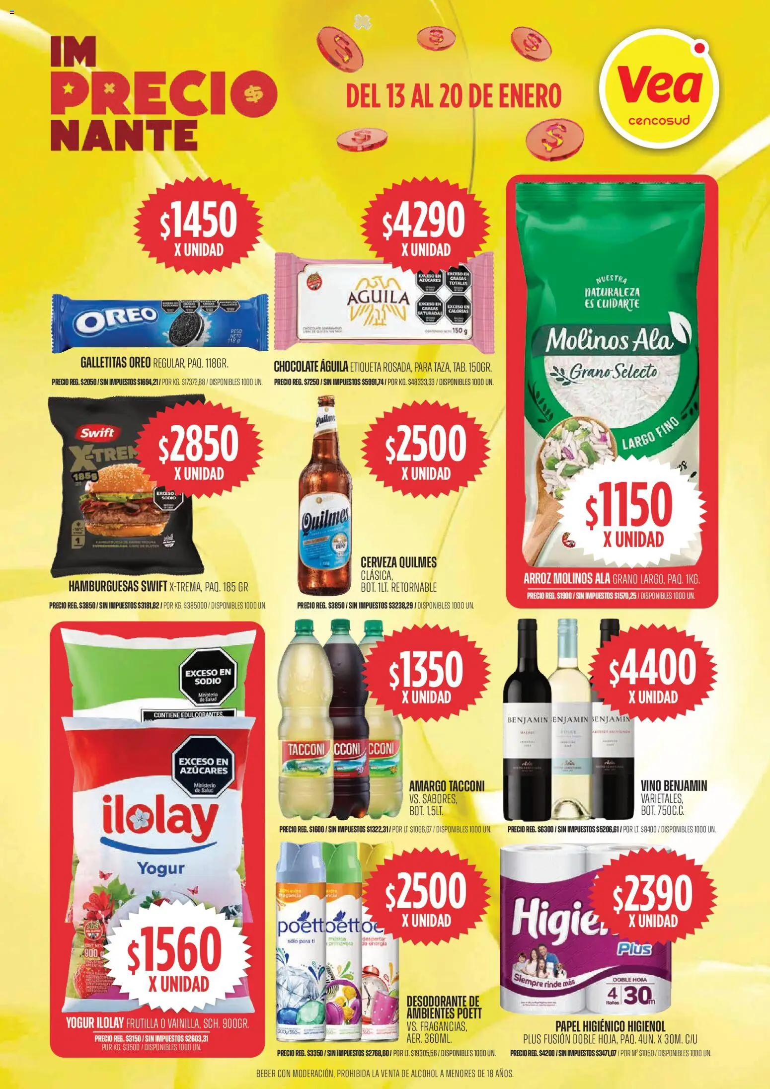 Vea ofertas │ válido desde el 13.01.2026 | Página: 2 | Productos: Galletitas, Yogur, Cerveza, Arroz