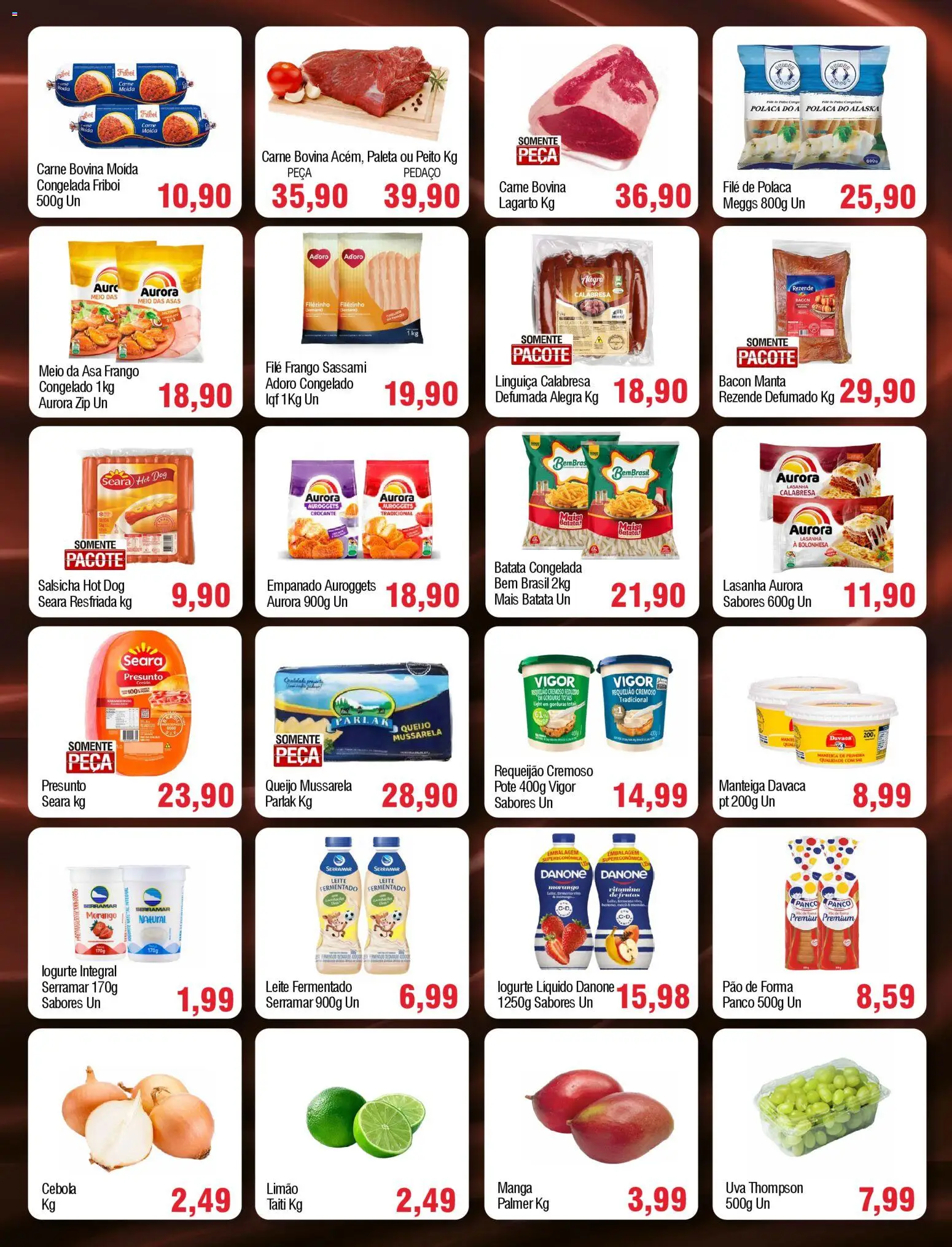 Spani Atacadista Folheto - válido de 24.02.2026 | Página: 2 | Produtos: Cebola, Presunto, Frango, Leite fermentado