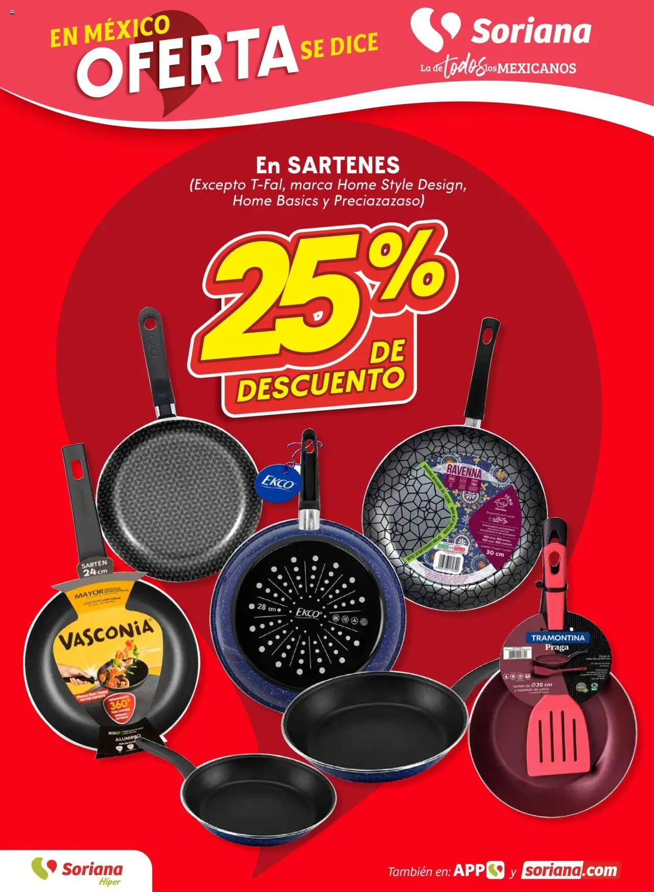 Nuevas ofertas de Soriana válidas en toda la República Mexicana desde el 02.10.2025. ¡Encuentra las mejores ofertas en Soriana - Folleto! | Página: 9 | Productos: Sartén
