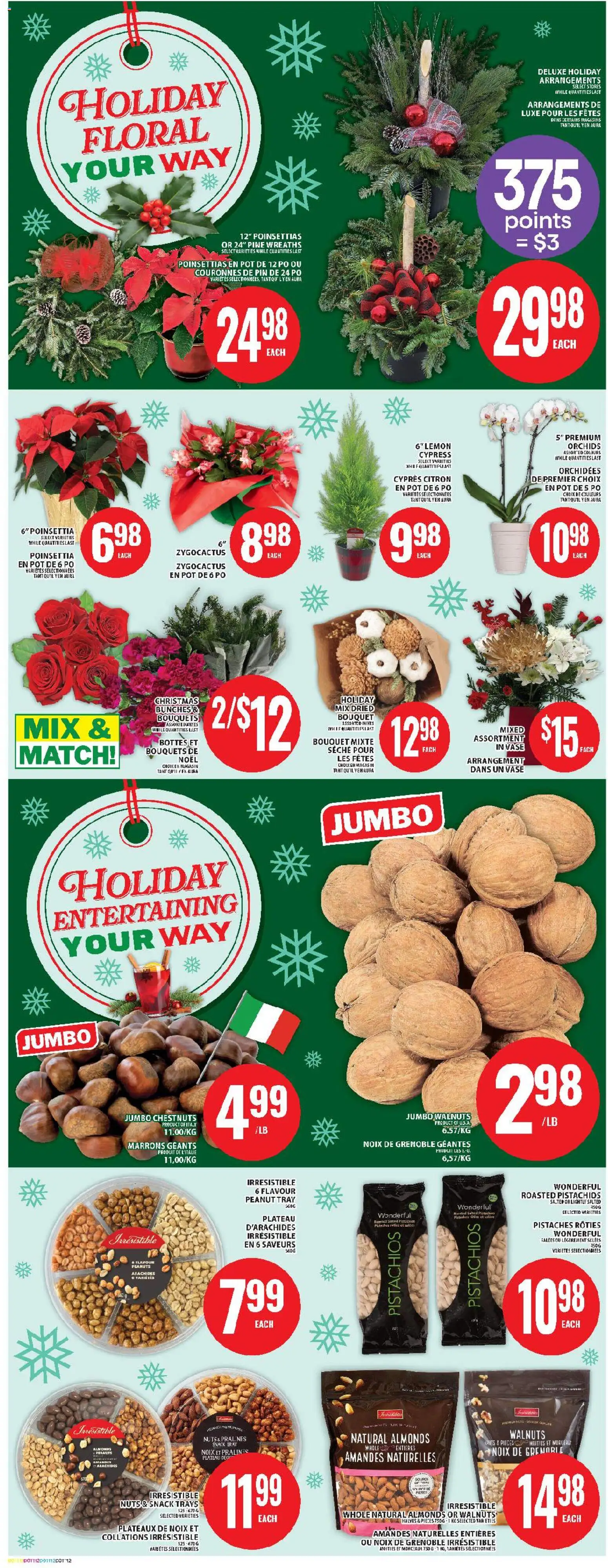 Food Basics flyer valid from 27.11.2025 | Page: 15 | Products: Nuts, Vase