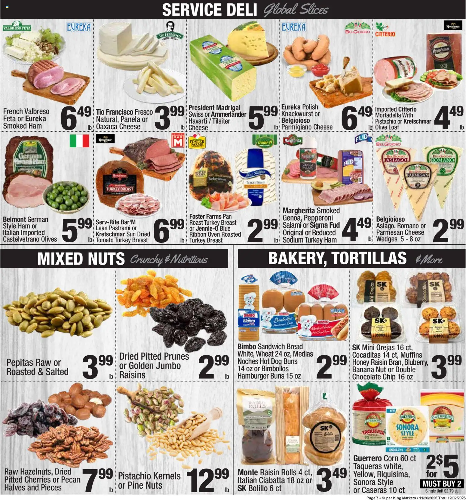 Super King Weekly Ad - valid from 03.12.2025 | Page: 8 | Products: Cherries, Cheese, Bread, Oven