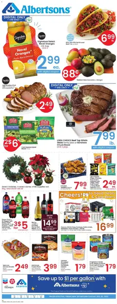 Preview of Albertsons weekly ads valid from 28.11.2025