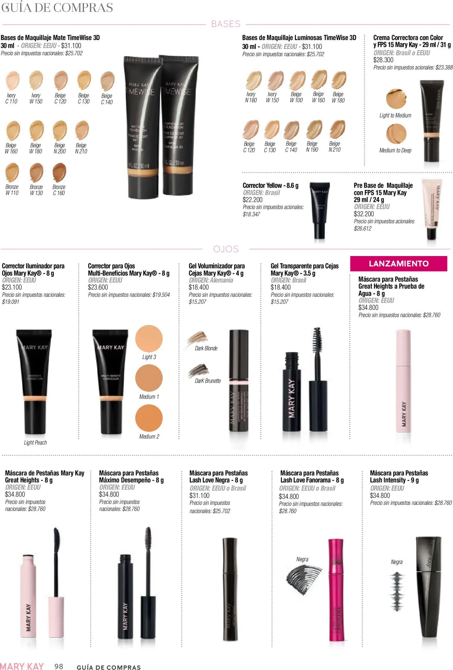 Mary Kay catálogo │ válido desde el 03.12.2025 | Página: 98 | Productos: Mate, Máscara, Pre base, Crema