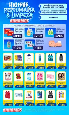 Bahamas Supermercados - Ofertas Higiene e Limpeza - Pré-Visualização do folheto da loja Bahamas Supermercados, válido de 22.12.2025