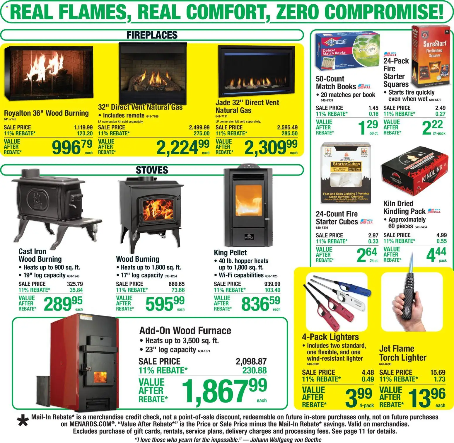 Menards - Weekly Ad - valid from 18.03.2026 | Page: 13 | Products: Starter, Lighter, Iron