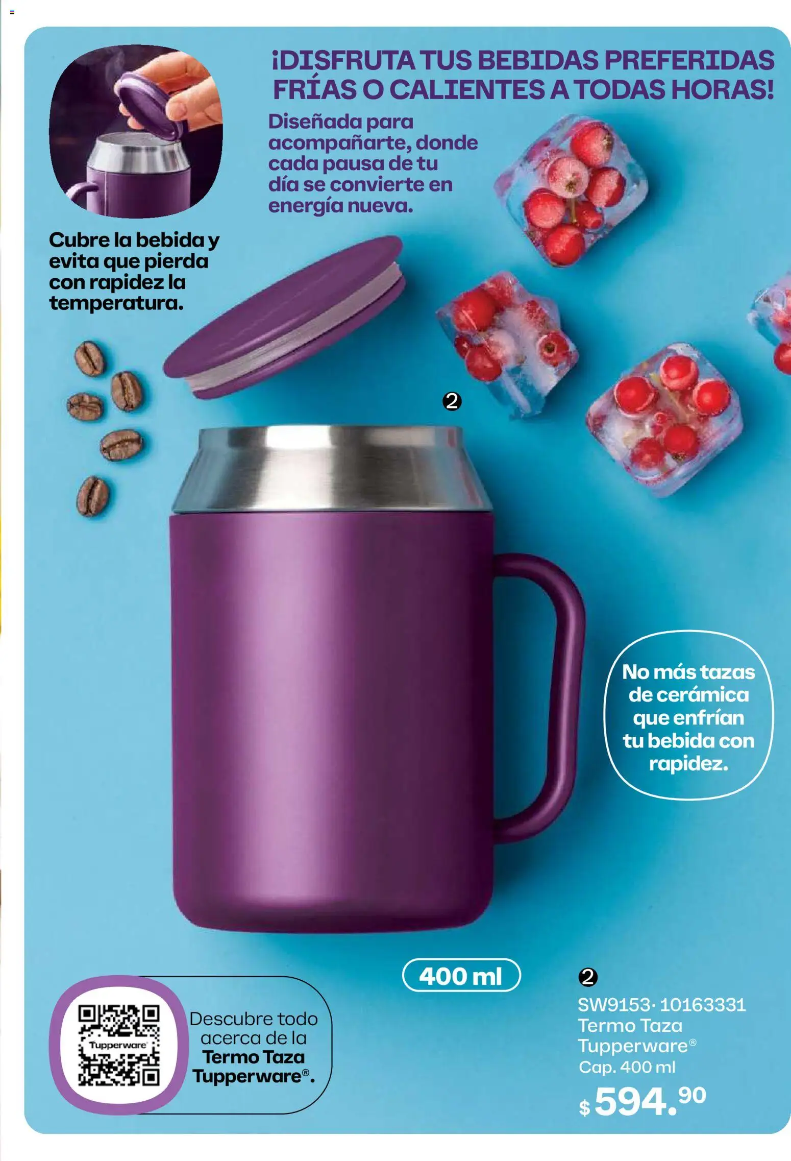 Nuevas ofertas de Tupperware válidas en toda la República Mexicana desde el 26.01.2026. ¡Encuentra las mejores ofertas en Tupperware catálogo! | Página: 91 | Productos: Taza, Termo