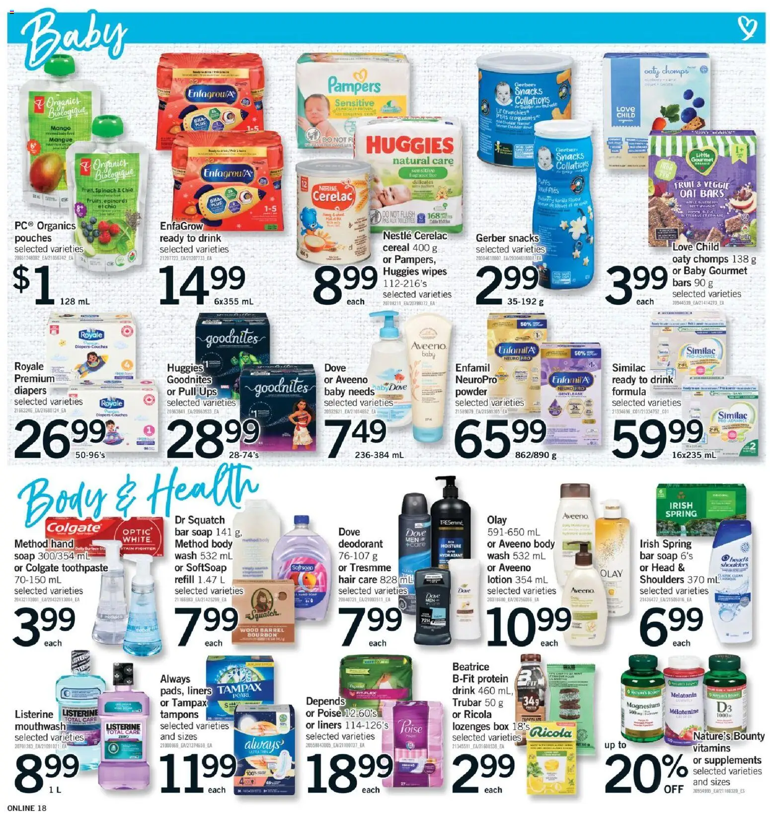 Fortinos flyer valid from 30.10.2025 | Page: 18 | Products: Bourbon, Fragrance, Powder, Soap