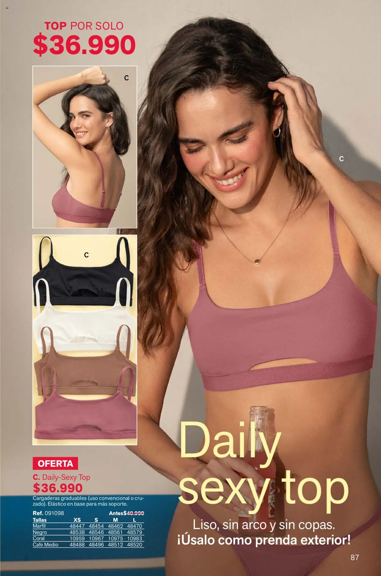 Leonisa revista - valida desde el 04.08.2025 | Página: 87 | Productos: Top, Café