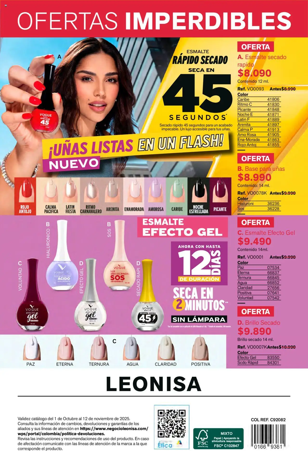 Leonisa revista - valida desde el 01.10.2025 | Página: 86 | Productos: Agua, Caso, Brillo, Lámpara
