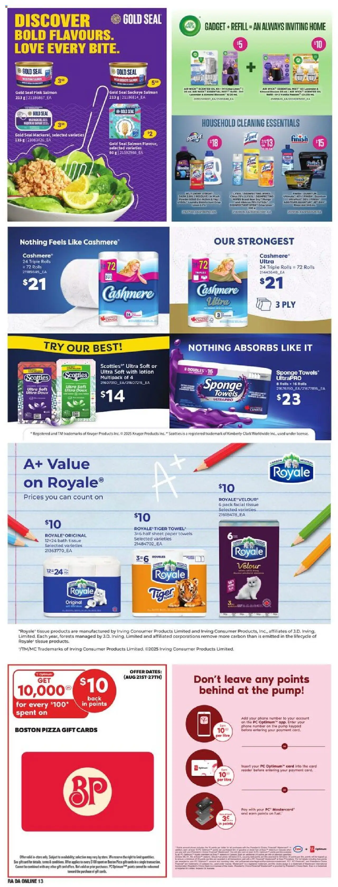 Atlantic Superstore flyer valid from 21.08.2025 | Page: 32 | Products: Phone, PC, Sponge, Pizza