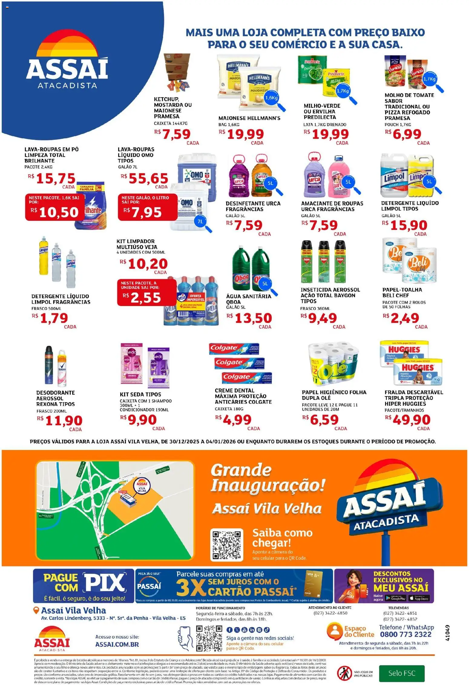 Assaí Atacadista Folheto - válido de 30.12.2025 | Página: 4 | Produtos: Ervilha, Pneus, Baixo, Câmera
