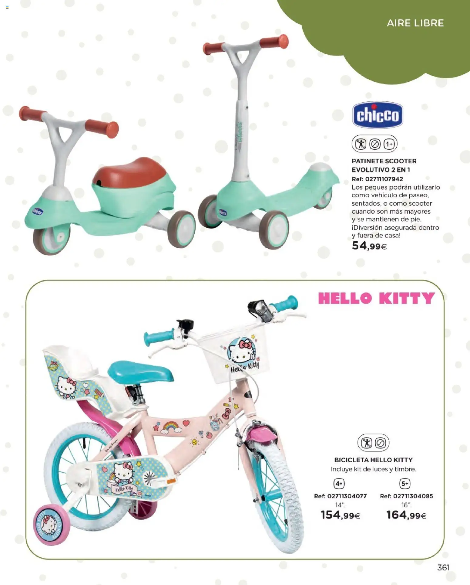 Nuevas ofertas de El Corte Inglés válidas en toda la República Mexicana desde el 27.10.2025. ¡Encuentra las mejores ofertas en El Corte Inglés catálogo Juguetes! | Página: 361 | Productos: Scooter