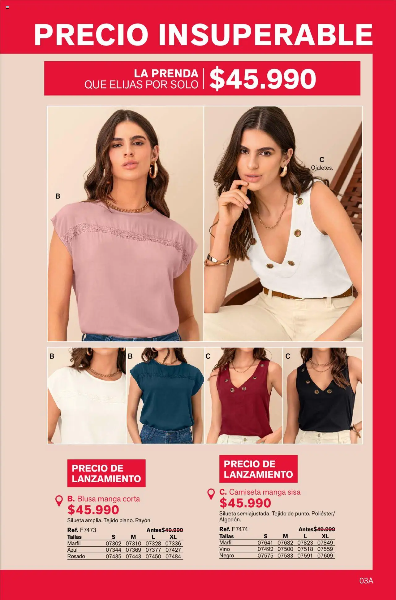 Leonisa revista - valida desde el 12.09.2025 | Página: 3 | Productos: Algodón, Camiseta manga sisa, Blusa, Vino