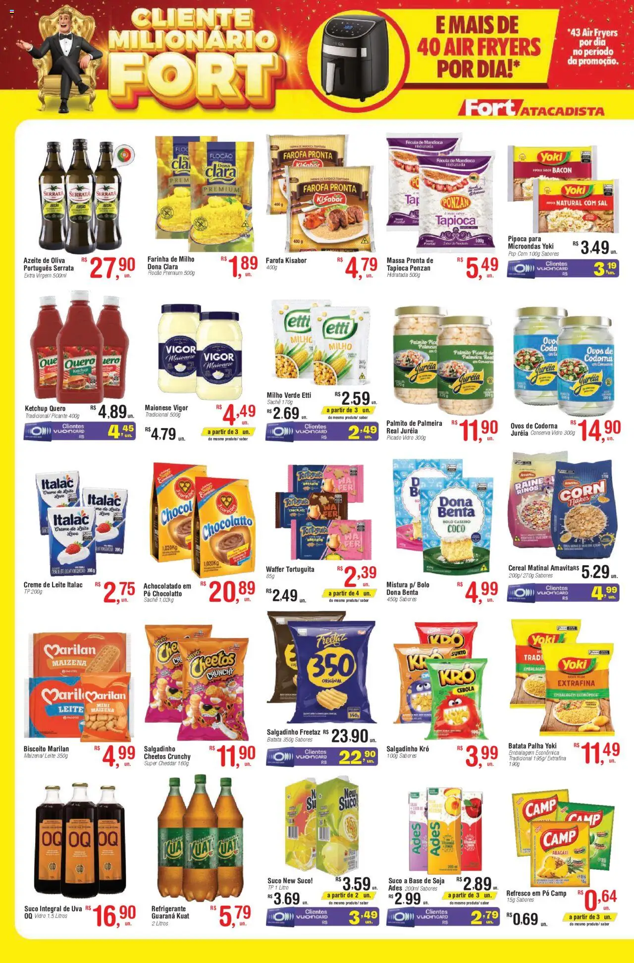 Fort Atacadista Folheto - válido de 11.08.2025 | Página: 2 | Produtos: Refresco, Chocolate, Suco, Creme de leite