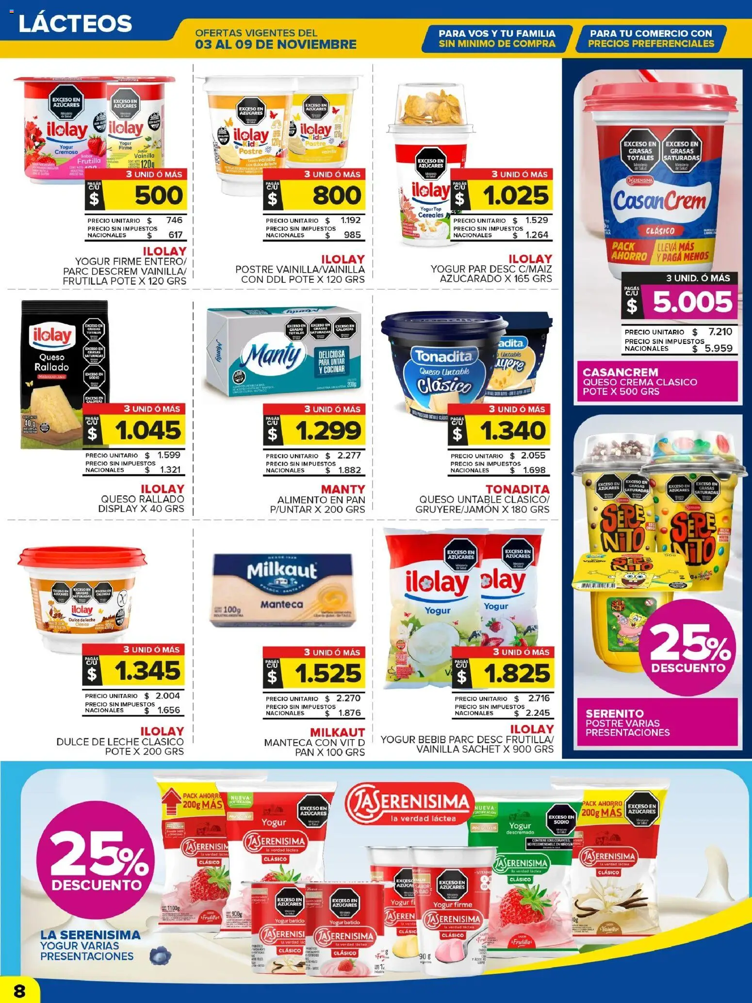 Carrefour Maxi catálogo - Chubut │ válido desde el 03.11.2025 | Página: 10 | Productos: Queso, Yogur, Cereales, Crema
